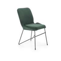 Krzesło stalowe K454 zielone Velvet