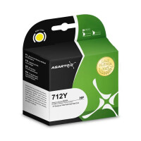 Zgodny z HP 712 3ED69A tusz żółty marki Asarto