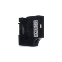 Zgodny z taśmy Dymo D1 43610 S0720770 nadruk czarny na przezroczystym 
