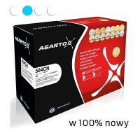 Zgodny z HP 504A CE251A toner cyan marki Asarto
