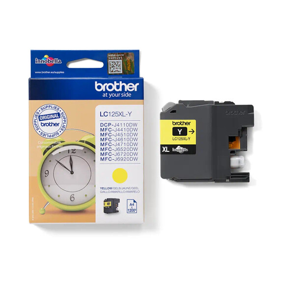 Brother LC125XLY tusz żółty oryginalny