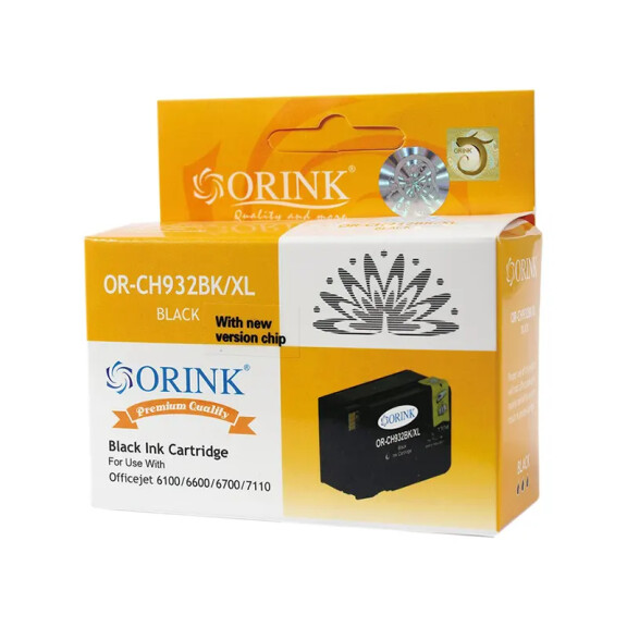 Zgodny z HP 932 XL CN053AE tusz czarny marki Orink