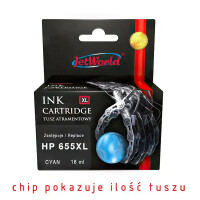 Zgodny z HP 655 CZ110AE tusz cyan marki JetWorld