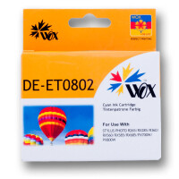 Zgodny z Epson T0802 tusz cyan marki Wox