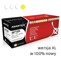 Zgodny z Canon 067H Y 5103C002 toner żółty marki Asarto