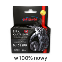 Zgodny z Epson SJIC22PK C33S020601 tusz czarny marki JetWorld