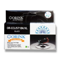 Zgodny z Canon CLI-571BK XL tusz czarny marki Orink