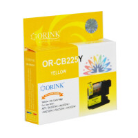 Zgodny z Brother LC225XLY tusz żółty marki Orink