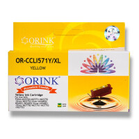 Zgodny z Canon CLI-571Y XL tusz żółty marki Orink