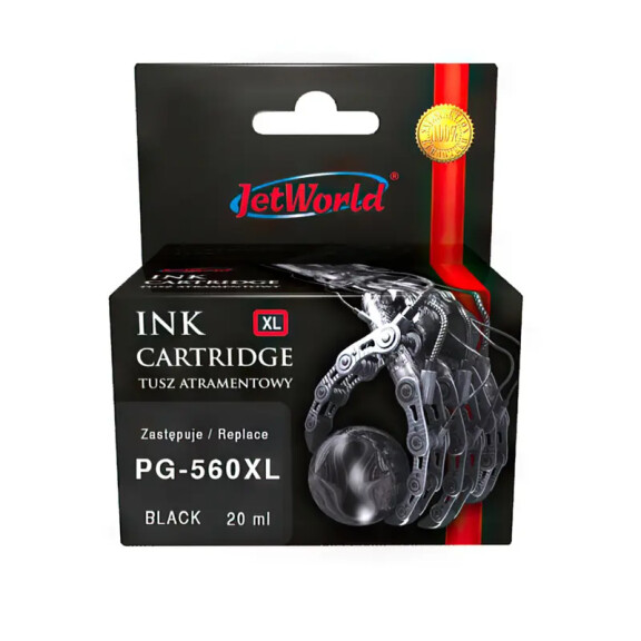 Zgodny z Canon PG-560XL tusz czarny marki JetWorld
