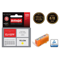Zgodny z Canon CLI-521Y tusz żółty marki ActiveJet