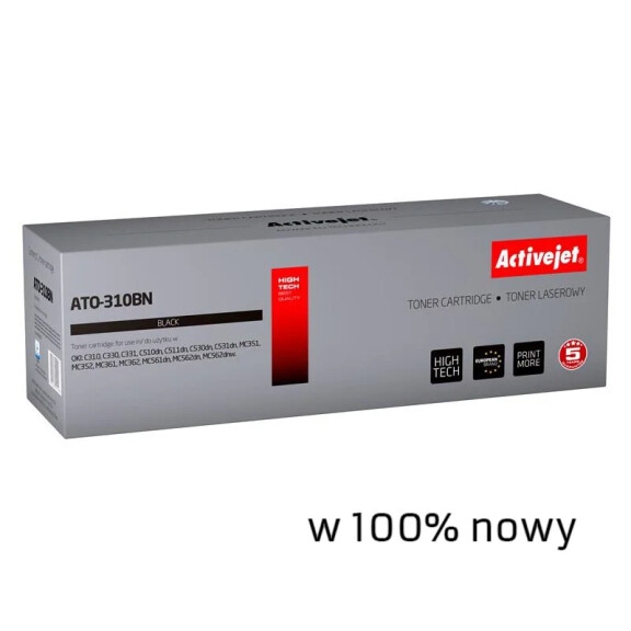 Zgodny z Oki 44469803 toner czarny marki ActiveJet