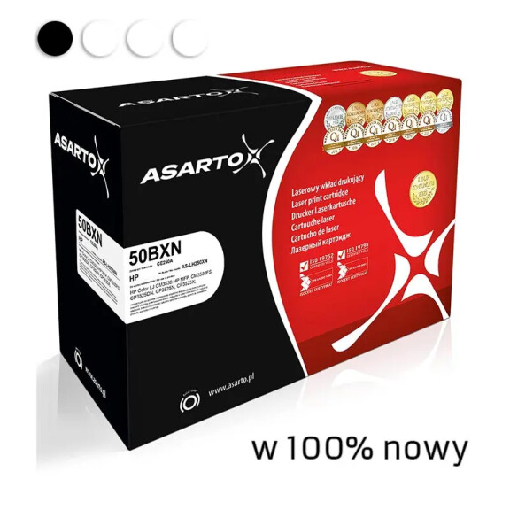 Zgodny z HP 504X CE250X toner czarny marki Asarto