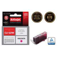 Zgodny z Canon CLI-521M tusz magenta marki ActiveJet