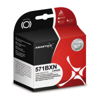 Zgodny z Canon CLI-571BK XL tusz czarny marki Asarto