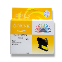 Zgodny z Brother LC525XLY tusz żółty marki Orink
