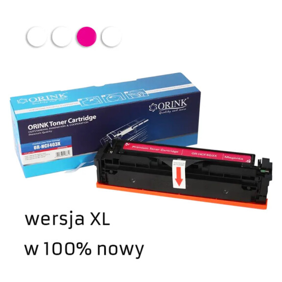 Zgodny z HP 201X CF403X toner magenta XL marki Orink