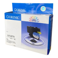 Zgodny z Brother LC427XLY tusz żółty marki Orink