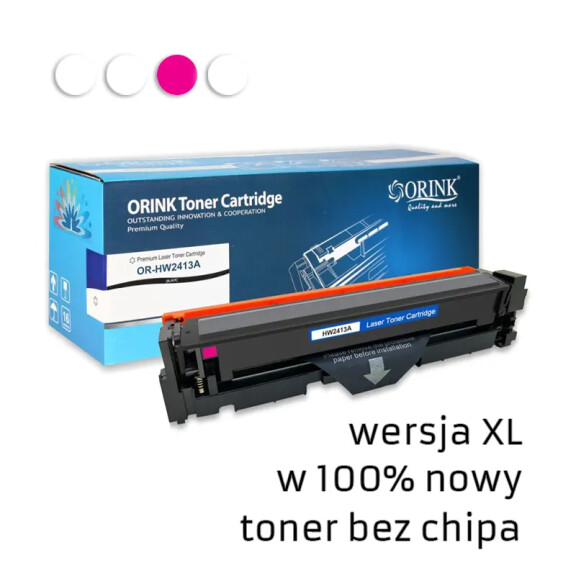 Zgodny z HP 216A W2413X toner magenta marki Orink brak chipa