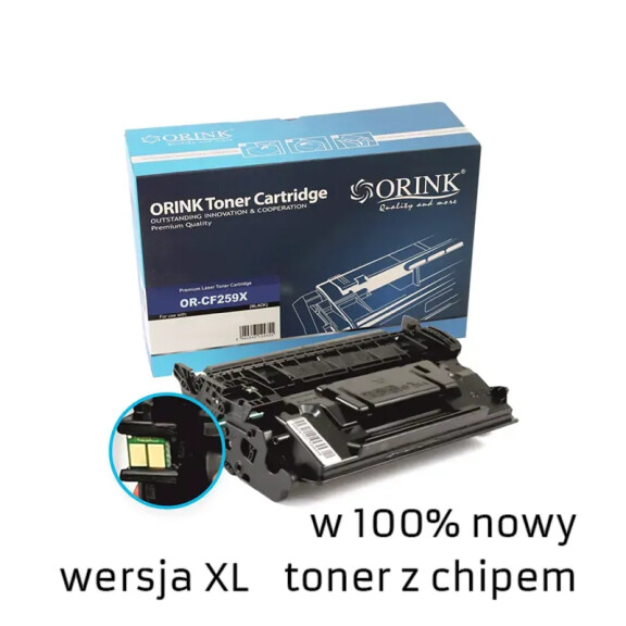 Zgodny z HP 59X CF259X toner marki Orink + chip