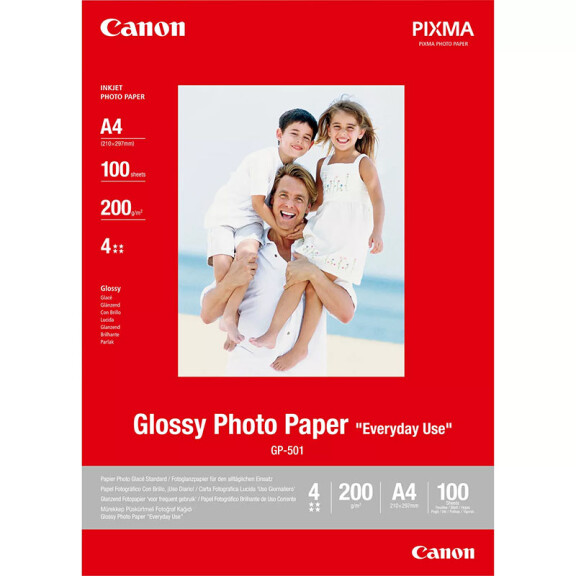 Canon GP-501 0775B001 Glossy Photo Paper Everyday Use A4 100 ark