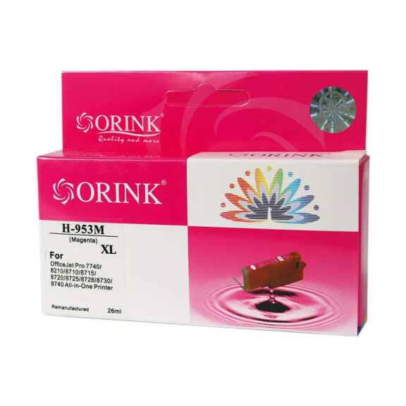Zgodny z HP 953 XL F6U17AE tusz magenta marki Orink