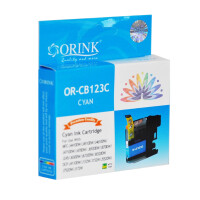 Zgodny z Brother LC123C tusz cyan marki Orink