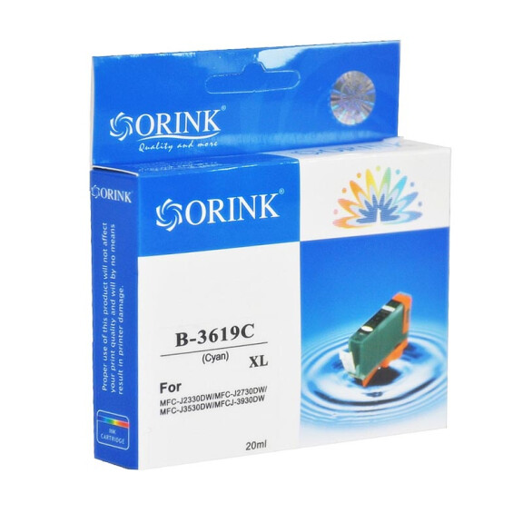 Zgodny z Brother LC3619XLC tusz cyan marki Orink