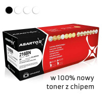 Zgodny z HP 216A W2410A toner czarny marki Asarto + chip