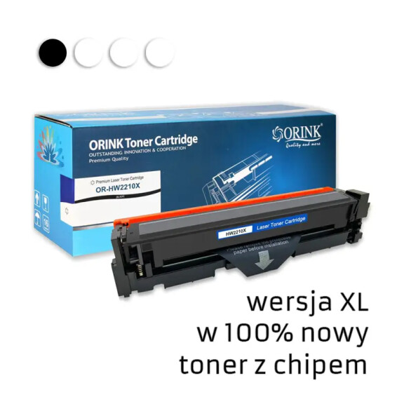 Zgodny z HP 207X W2210X toner czarny marki Orink + chip