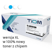 Zgodny z HP 415X W2031X toner cyan marki TiOM + chip