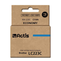Zgodny z Brother LC223C tusz cyan marki Actis