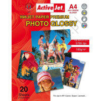 AP4-180G20 Activejet Papier foto błyszczący  A4  20szt  180g
