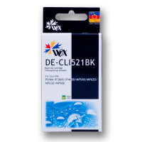 Zgodny z Canon CLI-521BK tusz czarny marki Wox