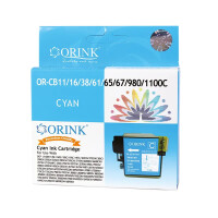 Zgodny z Brother LC980C tusz cyan marki Orink