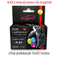 Zgodny z HP 62 XL C2P07AE tusz 3-kolorowy marki JetWorld