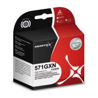 Zgodny z Canon CLI-571G XL tusz szary marki Asarto