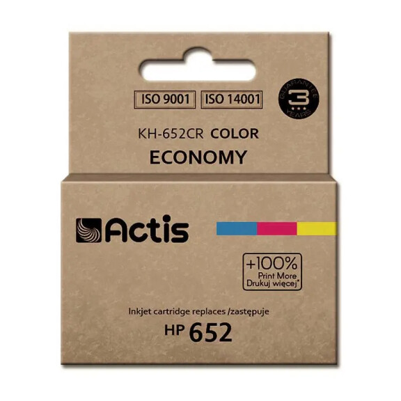 Zgodny z HP 652 F6V24AE tusz 3-kolorowy marki Actis