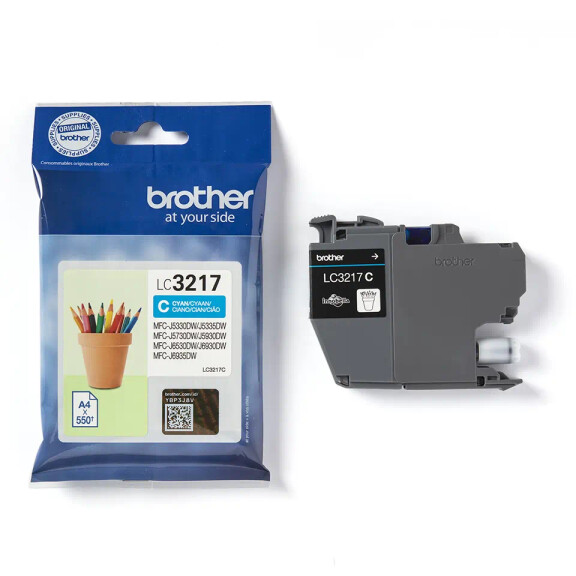 Brother LC3217C tusz cyan oryginalny