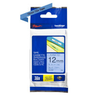 Taśma Brother TZe-531 nadruk czarny na niebieskim tle 12mm x 8m