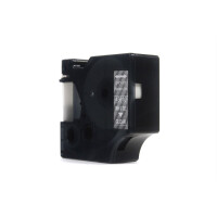 Zgodny z taśmy Dymo D1 45810 S0720900 nadruk biały na przezroczystym t