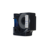 Zgodny z taśmy Dymo D1 53714 nadruk niebieski na białym tle 24mm x 7m