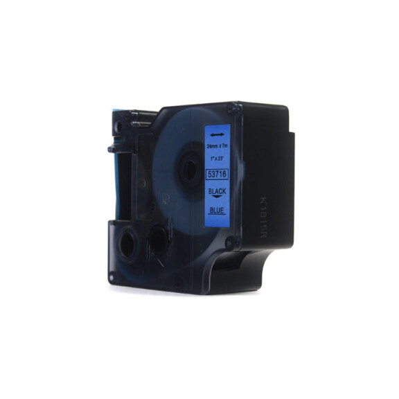 Zgodny z taśmy Dymo D1 53716 nadruk czarny na niebieskim tle 24mm x 7m