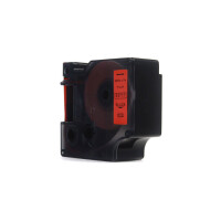 Zgodny z taśmy Dymo D1 53717 S0720970 nadruk czarny na czerwonym tle 2