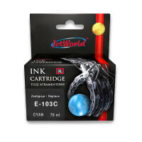 Zgodny z Epson 103 C C13T00S24A tusz cyan marki JetWorld