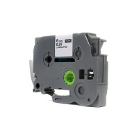 Zgodny z taśmy Brother TZe-212 nadruk czerwony na białym tle 6mm x 8m