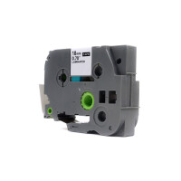 Zgodny z taśmy Brother TZe-344 nadruk złoty na czarnym tle 18mm x 8m