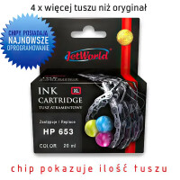 Zgodny z HP 653 3YM74AE tusz 3-kolorowy marki JetWorld