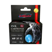 Zgodny z HP 31 C 1VU26AE tusz cyan marki JetWorld