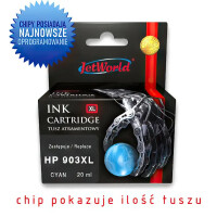 Zgodny z HP 903 XL T6M03AE tusz cyan marki JetWorld